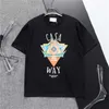 Designer T Shirt Mens T-shirts Drukuj Babyysbreath krótkie rękawie Mężczyźni nerkowce kwiat wzór druku