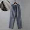 Ethnic Clothing Summer Cotton And Linen Tang Suit For Men Chinese Style Pants Straight Loose Casual Thin Sports Trousers Dad Gifts