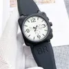 Bell and Ross Designer Men Mase Sports Wrist Watches Automatyczne mechaniczne zegarek na rękę Wysokiej jakości luksusowa marka chronograph zegar zegar ze stali nierdzewnej Mens WA