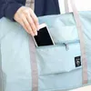 DIAPER Väskor Lätt vattentät hopfällbar resväska Baby levererar mammas påse Portable förvaringspåse dragkedja resväska Q240418