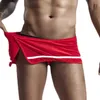 Herren Shorts Herren Sportseiten Split Feuchtigkeit Dochtendiemene Elastik Höschen eingebaute Beutel Jock Shirt Thong Unterwäsche Komfort Fit Underpants