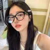 النظارات الشمسية إطارات الأزياء الكورية أسود مكافحة الأزرق من النظارات الخفيفة النساء harajuku kawaii eyeglasses y2k remless