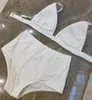 Metal Badge Badeanzug Designer Bikini High Taille Slips BH Unterwäsche Sets für Frauen Mode sexy Split Badebode