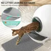 Cat Carriers Crates Houses Uprad Self-Cleanin Cat Lotter Automatisk kattlåda för multikatter 60L Smart Litter Box With Mat App Control L49