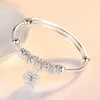 Bangle Fashion Vintage Silver Color Hollow Bells Ball Ball Ajustement des femmes de vacances pour femmes