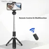 Selfie Monopods جديد Bluetooth Selfie Selfie Stick Remote Shutter Tripod Portable MultiFunction Stand لجميع الهواتف الذكية Y240418