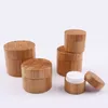 Bouteilles de rangement 5G 10G 15G 20G 30G 50G 100G 150G 200G 250G 300G JAR DE CRÉMAT DE BAMBOO COSMETIQUE COSMETI