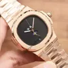 Mens Watch Designer Luxury Watch Otomatik Mekanik Moda Çok Fonksiyonlu Hareket Saati Boyutu 39mm Paslanmaz Çelik Bileklik Ay Faz Dostu Aydınlık Saat