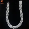 Gioielli di moda con certificato Gra VVS Moissanite Cuban Link Catena collane Moissanite Collane hip-hop Raper Singer maschi