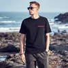 Projektant Summer Nowe 230G Grube bawełniane męskie T-shirt krótkie rękaw