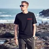 Designer zomer nieuwe 230G zware dikke dikke katoenen heren korte mouw ronde nek t-shirt los grote maat casual top m mode korte mouw