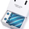 Bow Ties Jacquard Festive Gift 65 Colors Tie Handkerchief Cufflink Set Necktie Box Shirt Accessories Paisley Man's St. Valentine's Day