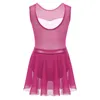 Portez des filles tutu ballet ballerine robe enfants costumes sans manches