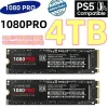 Enceinte 4tb SSD1080 Pro Brand Original Brand SSD M2 2280 PCIE 4.0 NVME / NGFF LIRE 14000 Mo / s Disque dur à semi-conducteurs pour le jeu / PC / PS5 / PS5