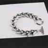 CH KRO Old Keel Design a forma di TAI Bracciale d'argento Thai Silver personalizzato Mens Punk Style Rock and Womens Bracelets