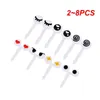 Fourks 2-8pcs Mini Eye Cartoon Picks for Kids Fruit Fruit Fork Bento Box Decor Reusable Children Snack Cake Cake Dessert