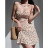 Vestidos informales El vestido floral de la niña Slim-Fit Slim Lookming Kist Wrap