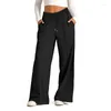 Women's Pants Wide Leg Sweatpants Women Drawstring Waisted Loose Baggy Joggers Lounge Work With Pocket