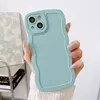 Корпус для iPhone 12 Pro Case Wave, конструкция в кудрявой рамке для женщин, с мягким корпусом, мягким гибким TPU Shock-Resect