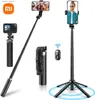 Selfie Monopods Self Portrait Stick Téléphone Tripod 40 Contrôle Bluetooth de charge extensible avec des vis de 1/4 de pouce adaptées aux smartphones iPhone Android Y240418