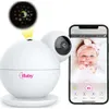 IBaby M8 2K Smart Baby Monitor with Cry and Motion Alerts, Night Light Projector, Temperature/Humidity Alarms - Suitable for iOS/Android