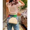 Avondtassen Nieuwheid Taco -vormige portemonnees en handtassen voor vrouwen Fashion Girls Chain Small Crossbody Bag Funky Clutch Designer Schouder