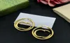 Luxury Gold Earrings For Women Designer Jewelry Luxury Stud Earring With Box G Hoops Womens Big Circle Earings Piercing Bracelet R3234851
