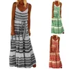 Casual Dresses Women'S Fashion Bohemian V-Neck Printed Beach Party For Women Dress Long Female Dresse