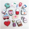 Jóias por atacado PVC Cartoon Medical Shoe Charms Designer personalizado para entrega de entupimento Drop Baby Kids Maternity Acessórios DHOM9