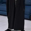 Etnik Giyim Jubba Thobe Erkekler İslami Arap Kaftan Sıradan Gevşek Retro Robes Abaya Orta Doğu Müslüman M-2XL
