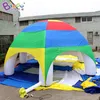 Personnalisé 10x10x4.5mh (33x33x15ft) Tent arc-en-ciel gonflable tente dôme / géant de jardin à air épuisé Sports