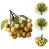 Feestdecoratie bruiloftdecoraties voor ceremonie levensechte longan versiering fruitmodel homedecor showcase prop nep plastic kunstmatig kunstmatig