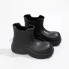 여성상 수상자 플랫폼 첼시 부츠 패션 마틴 부츠 고급 청키 힐 가죽 디자이너 Beaubourg Wonderland Flat Ankle Boots Shoes 04