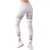 Calça feminina ioga calça de ioga Multicolor Stripe Printing Fitness Sports XS-8XL