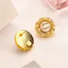 Designer Earrings Simple Stud Earring for Woman Crystal Shinning Jewelry Christmas Gift Wedding Accessories