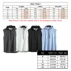 Men's Tank Tops Hooded Sleeveless Vest Summer Solid Color Casual T-Shirt Sweatshirt Fitness Loose Pullover Mens