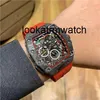 Desginer Mechanical Automatic Watch Hollow Black Technology Top Out With Quality Large Bucket Dial Multifunktionell Mechanical Miller