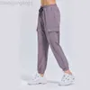 Desginer alooo joga spodni legginsy OriginLoose powiązaj Casusports cienki szeroka noga na spodnie damskie