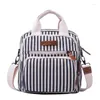 Sacs à bandoulirs Stripe Bucket Handbags Bag Messenger Messenger Toile de banlieue Girl de banlieue