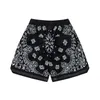 Herren Shorts Frühling/Sommer Mode und Freizeit High Street Marke Qualität Militär Volldruck Cashew Blume Retro locker