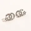 Designer Luxury Stud Fashion Earrings For Women Engagement Sieraden Gift Senior Wedding Channel Earring Gold Earings D1B6#