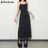 Abiti casual tali tali tali stampe floreale estate maxi abito da donna gotica estetica senza maniche lunghe vintage scuro accademia dritta