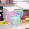Сумки для хранения многоразовые силиконовые сумки кухонная кухня запечатывание домашнего класса фрукты самообладание