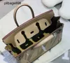 Handmade 7a Handbag Bikns Genuine Leather SWIFT Cowhide Wax Thread Handsewn 30CM Color Handheld Womens LeatherE8PJ