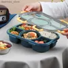 Bento Boxes Beau-Bento Box Style Food Container Storage Box per bambini con tazza di zuppa Giappone Snack Box Sottointe