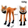 Cririders souriants terrifiants Sourie Big Mouthed Animal Series Purple Cat Plux Doll