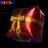 3x3m 10x10ft Shinning Giant Christmas Boîte cadeau gonflable Ornement Airblown Holiday Présent pour la publicité