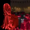Stoelhoezen bruiloft Zelfbind satijnen banket restaurant el eetfeestje cover decor