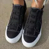 Chaussures de fitness Femmes Zapatos Mujer Comfas Toile baskets de mode bas Lacet Up confortable Casual Walking Flats Trainers 2024