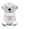 Nuovo design peluche giocattolo caldo che vende schlummer personalizzato da cartone animato che respira la lontra